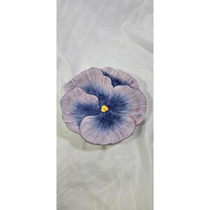 Salute! Italia  Pansy Plates 8” Blue
